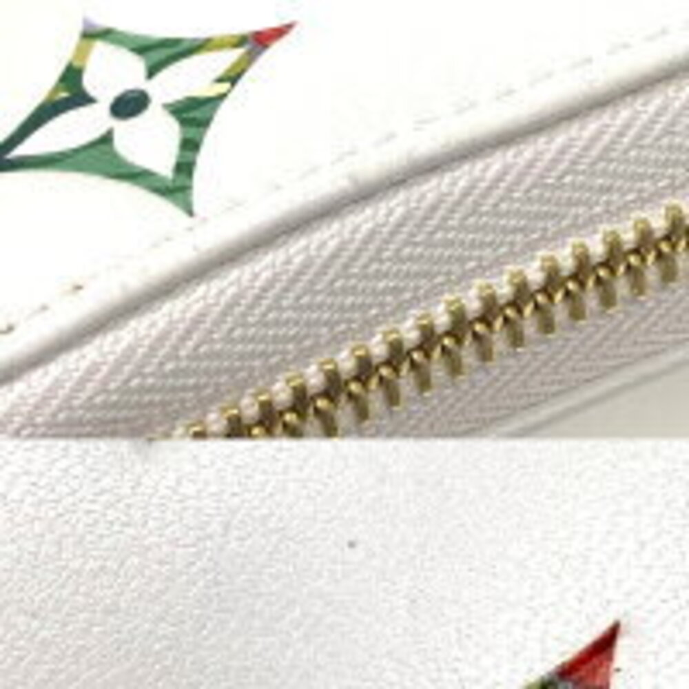 Louis Vuitton Long Zipper Zippy LV White Floral Wallet Flower Garden - Picture 6 of 7